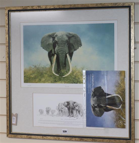 David Shepherd (1931-2017), two limited edition signed prints, Ahmed and Ahmed - A Very Very Wise Old Elephant,